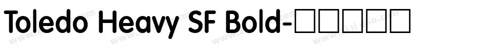 Toledo Heavy SF Bold字体转换